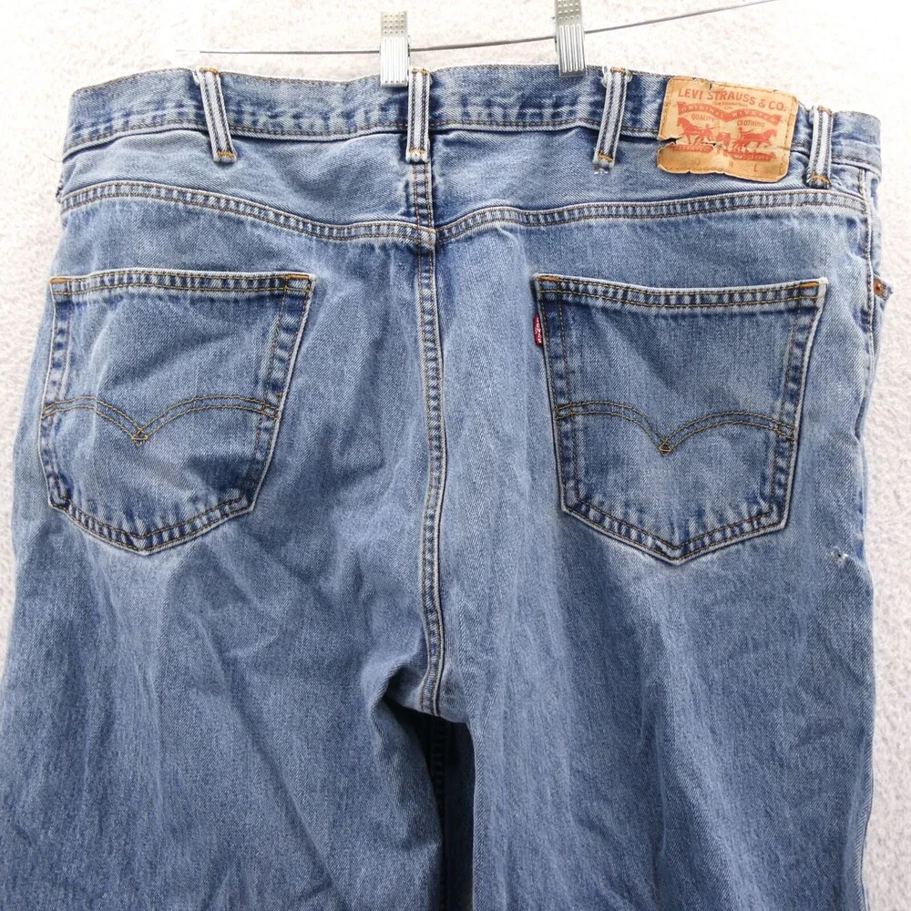 Levis 550 Jeans Mens Size 40x32 Blue Casual Relaxed Straight‎ Leg Denim Pants